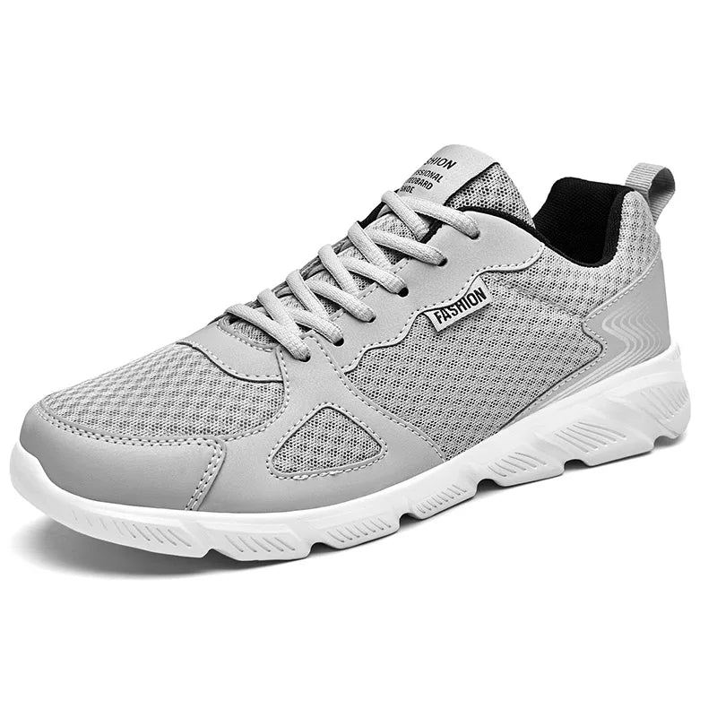 Summer Sneakers Lightweight Men Casual Shoes Mesh Breathable Male Footwear Lace Up Walking Shoes Black Tenis Zapatillas Hombre