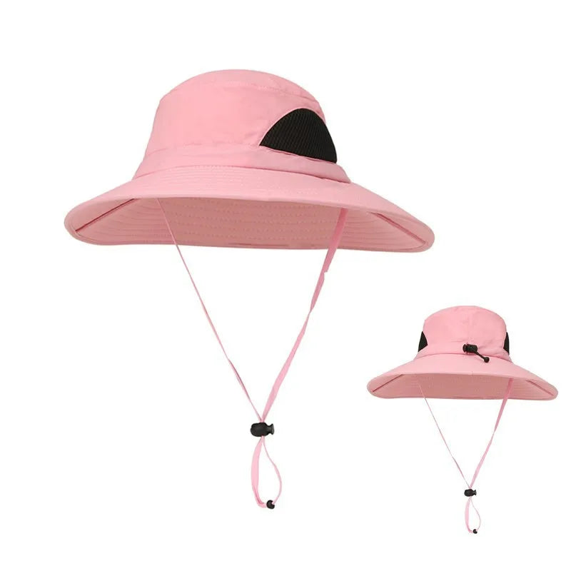 New Sun Protection Fishing Hat Summer Breathable Mesh Camping Hiking Caps Anti-UV Sun Hat Mountaineering Caps Men's Bucket Hat