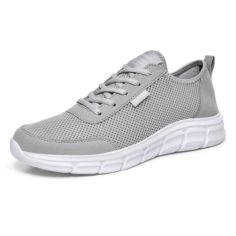 Summer Sneakers Lightweight Men Casual Shoes Mesh Breathable Male Footwear Lace Up Walking Shoes Black Tenis Zapatillas Hombre