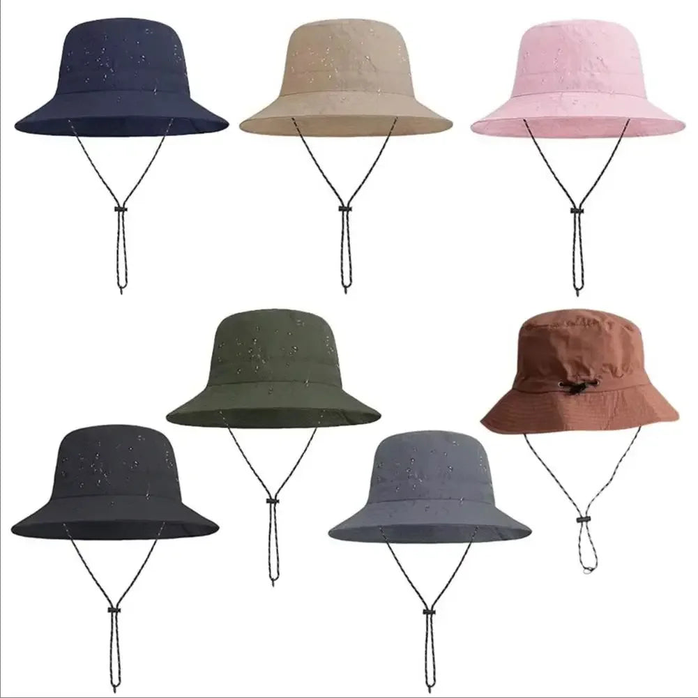 Waterproof Fisherman Hat Women Summer Sun Anti-UV Protection Camping Hiking Mountaineering Caps Men's Panama Bucket Outdoor Hat