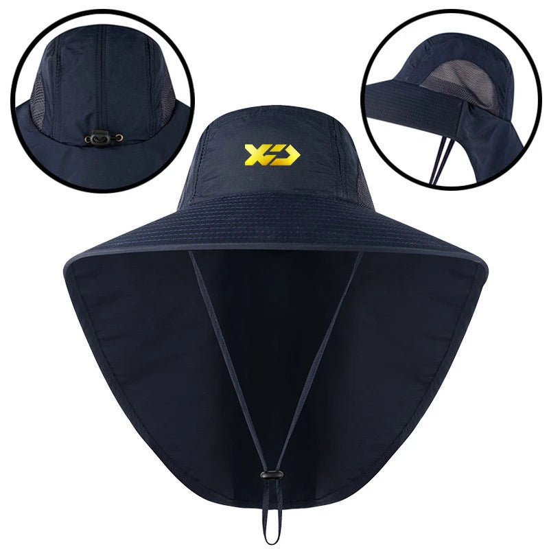 2024 Man Summer Fishing Fisherman Hat New Outdoor UV Protection Adjustable Breathable Sun Hat Casual Mountaineering Fishing Cap