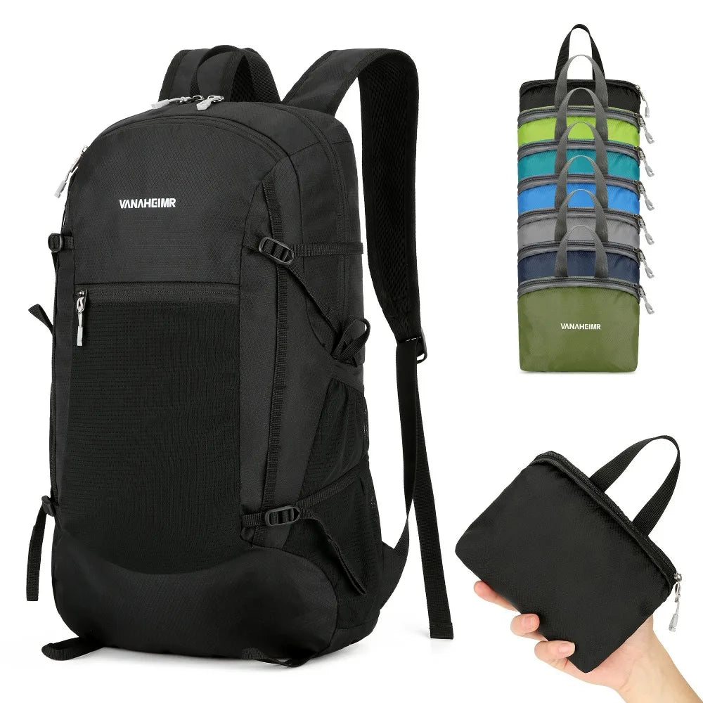 New Nylon Folding Mountaineering Bag Foldable Large Capacity Travel Backpack Ultralight Portable Hiking Daypack