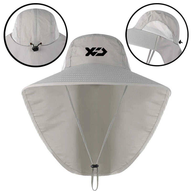 2024 Man Summer Fishing Fisherman Hat New Outdoor UV Protection Adjustable Breathable Sun Hat Casual Mountaineering Fishing Cap