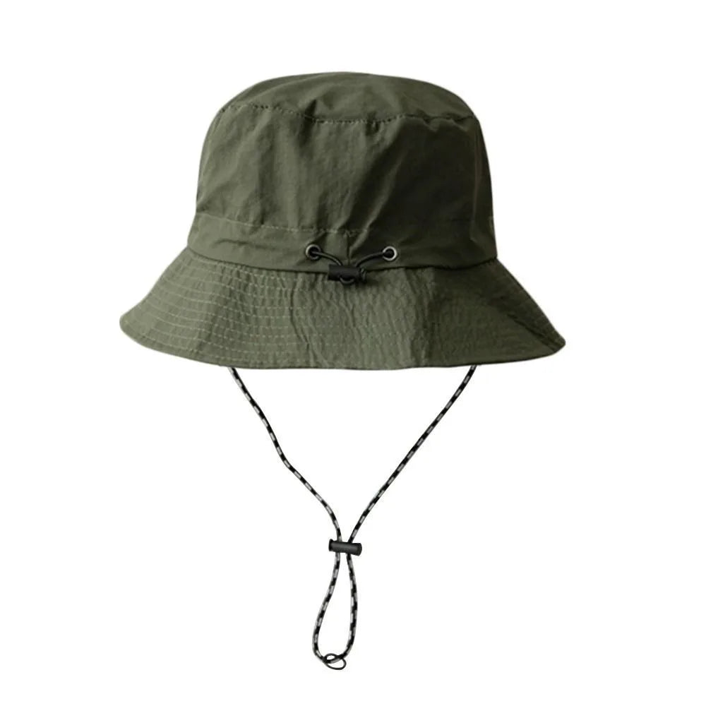 Waterproof Summer Bucket Hat Sun Protection With Storage Bag Mountaineering Caps Quick-drying Anti-UV Panama Hat Camping Hiking