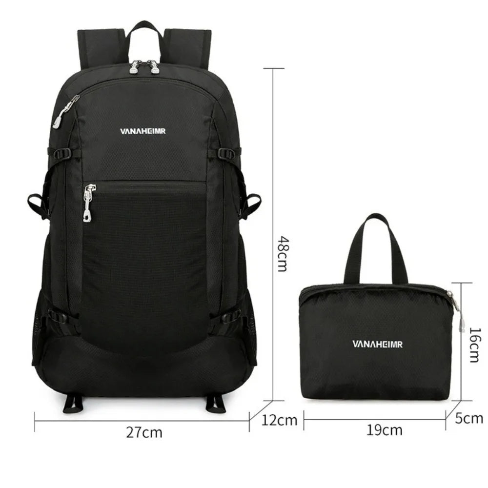 New Nylon Folding Mountaineering Bag Foldable Large Capacity Travel Backpack Ultralight Portable Hiking Daypack