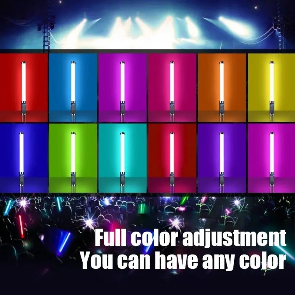 Handheld LED RGB Light Stick Colorful USB Rechargeable Photography Fill Light Vlog/Selfie Studio Photo Lighting
