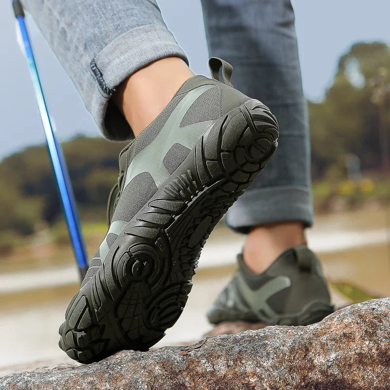 Unisex Barefoot Shoes Five Fingers Aqua Shoes Anti-slip Sneakers Breathable Beach Quick-drying Hiking Fishing Footwear 2025 New