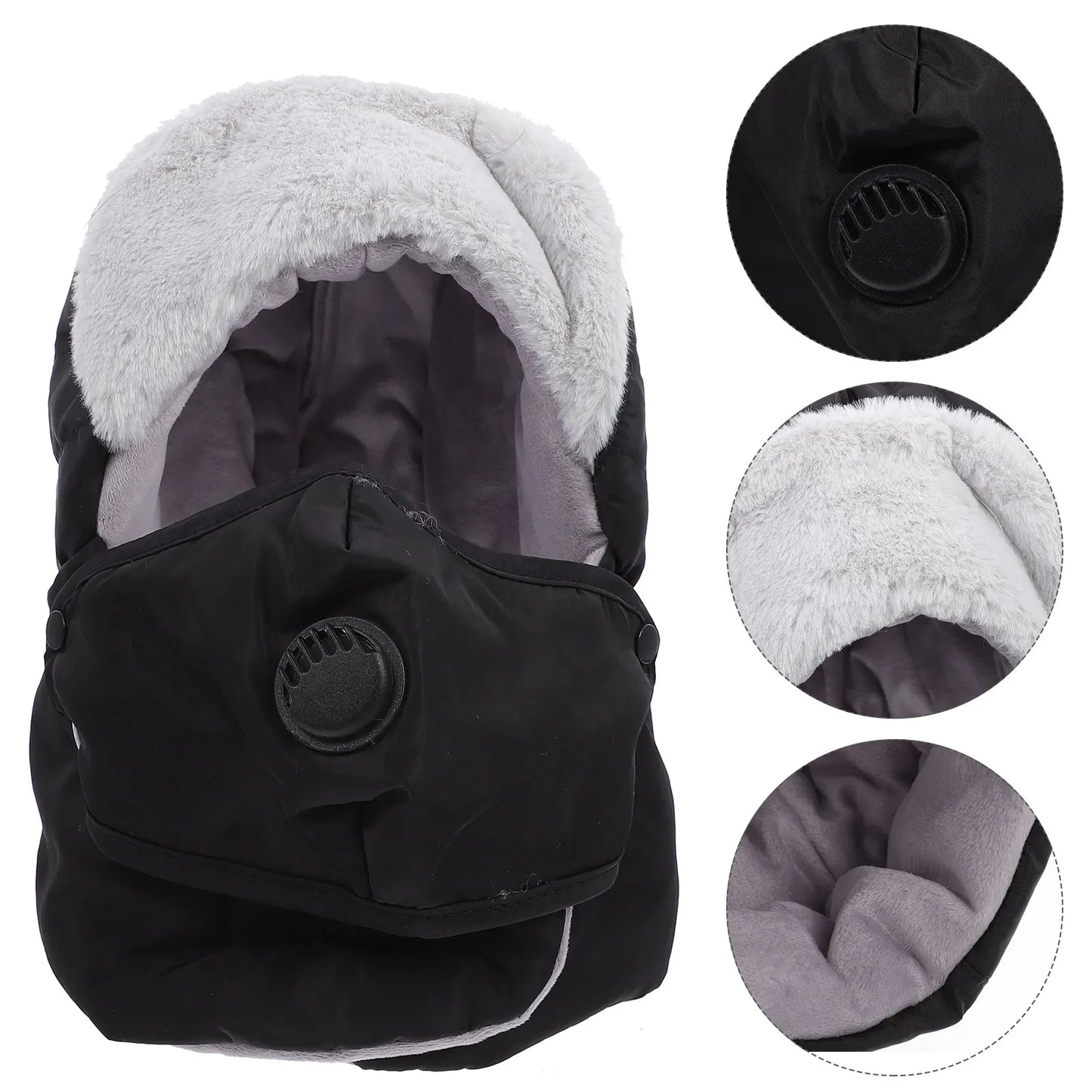 Windproof and Thermal Head Hat Warm Mask Ski Snow Hats Suit Comfortable Riding Outdoor Headgear Freeze-proof Man