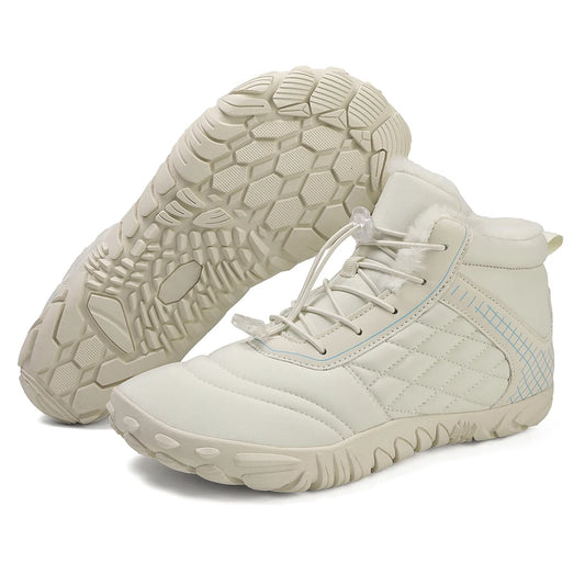 Barefoot Snow Boots Minimalist Ankle Boots Anti Slip High-Top Barefoot Shoes Casual Winter Booties Thermal Trail Running Shoes